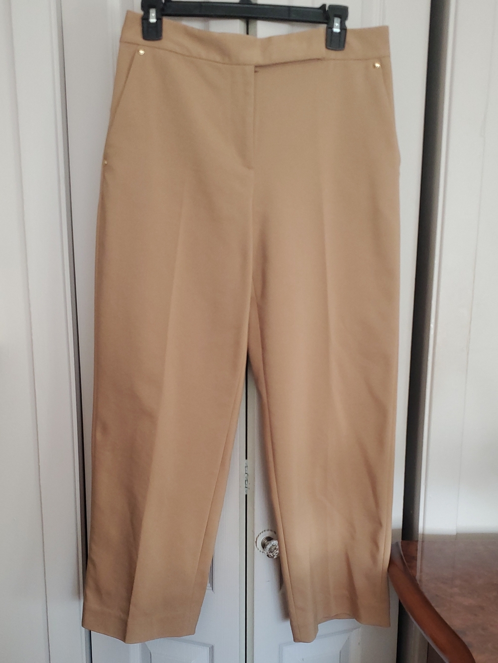 Michael Kors Camel  Straight-Leg Pants